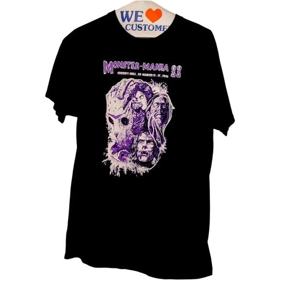 MONSTER-MANIA 2016 CON #33 T-shirt, Size M, New without Tag, Crispy - Picture 1 of 4